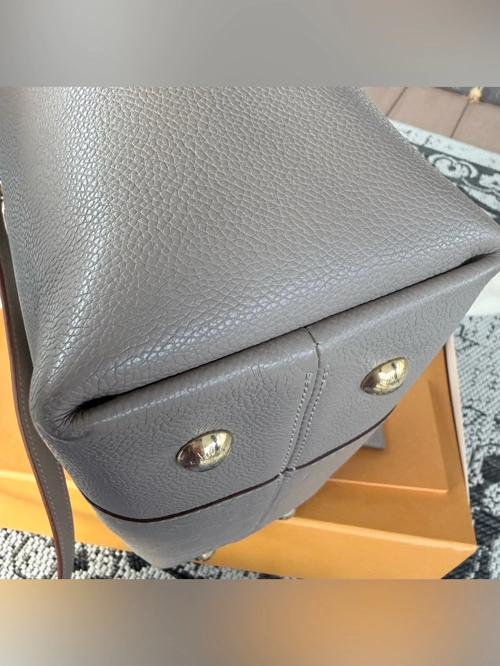 Louis Vuitton Melie Hobo Galet Monogram Empreinte Leather Shoulder Crossbody